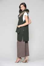 Load image into Gallery viewer, Selma Knitted Sweater Vest with Detachable Faux Fur