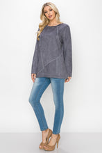 Load image into Gallery viewer, Aldis Stretch Suede Stitched Top