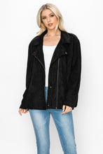 Load image into Gallery viewer, Jemi Suede Moto Jacket