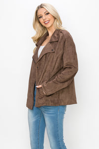 Jemi Suede Moto Jacket