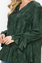 Load image into Gallery viewer, Abia Stretch Suede Top