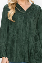 Load image into Gallery viewer, Abia Stretch Suede Top
