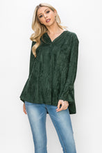 Load image into Gallery viewer, Abia Stretch Suede Top