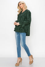 Load image into Gallery viewer, Abia Stretch Suede Top
