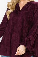 Load image into Gallery viewer, Abia Stretch Suede Top