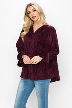 Load image into Gallery viewer, Abia Stretch Suede Top