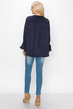 Load image into Gallery viewer, Abia Stretch Suede Top