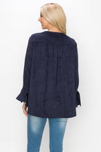 Load image into Gallery viewer, Abia Stretch Suede Top
