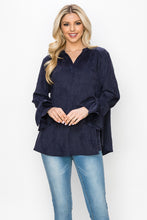 Load image into Gallery viewer, Abia Stretch Suede Top