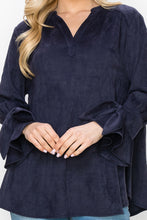 Load image into Gallery viewer, Abia Stretch Suede Top