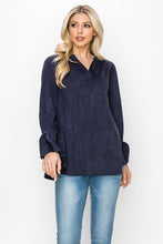 Load image into Gallery viewer, Abia Stretch Suede Top