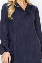 Load image into Gallery viewer, Abia Stretch Suede Top