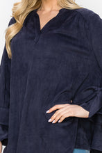 Load image into Gallery viewer, Abia Stretch Suede Top