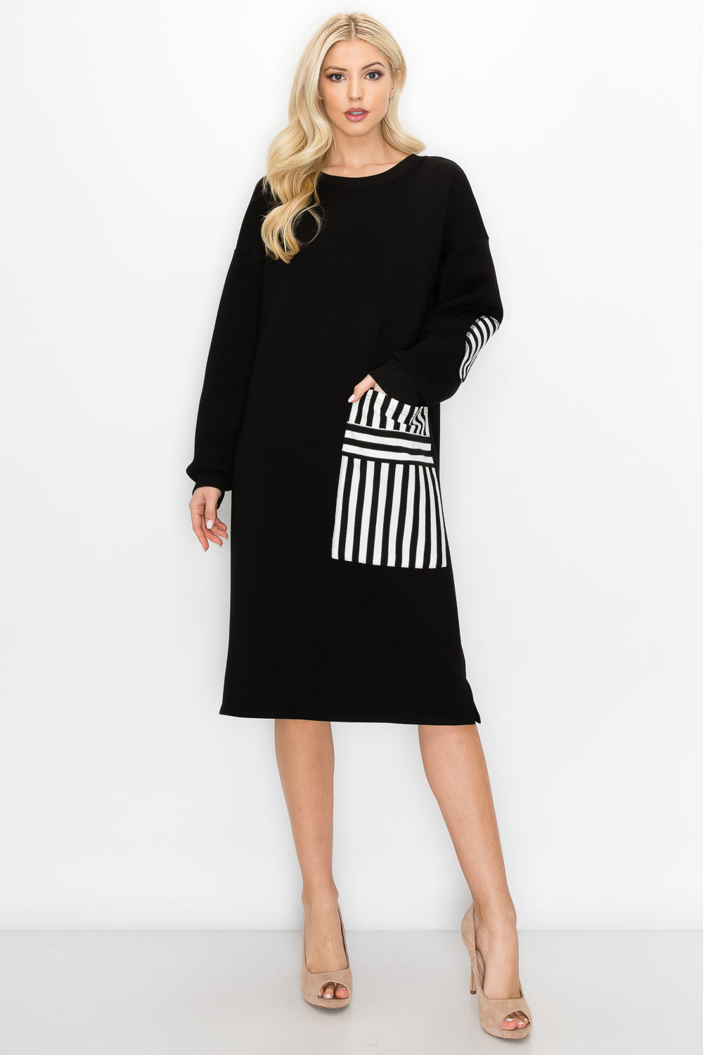 Fiora Scuba Knit Tunic Dress