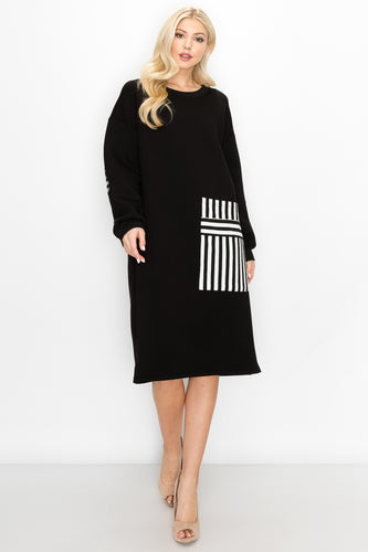 Fiora Scuba Knit Tunic Dress