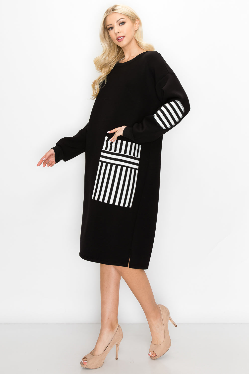 Fiora Scuba Knit Tunic Dress