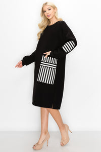 Fiora Scuba Knit Tunic Dress