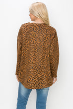 Load image into Gallery viewer, Alcee Stretch Suede Zebra Top