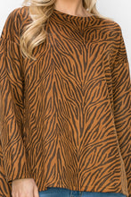 Load image into Gallery viewer, Alcee Stretch Suede Zebra Top
