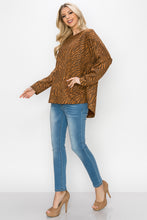 Load image into Gallery viewer, Alcee Stretch Suede Zebra Top