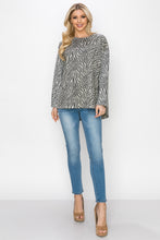 Load image into Gallery viewer, Alcee Stretch Suede Zebra Top