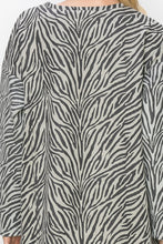 Load image into Gallery viewer, Alcee Stretch Suede Zebra Top