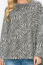 Load image into Gallery viewer, Alcee Stretch Suede Zebra Top