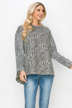 Load image into Gallery viewer, Alcee Stretch Suede Zebra Top