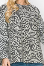 Load image into Gallery viewer, Alcee Stretch Suede Zebra Top