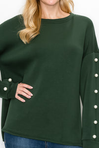 Katri French Scuba Pearl Top