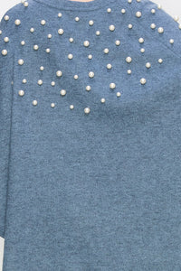 Shelia Knit Pearl Poncho