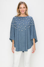 Load image into Gallery viewer, Shelia Knit Pearl Poncho