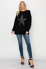 Load image into Gallery viewer, Finola Pointe Knit Star Top