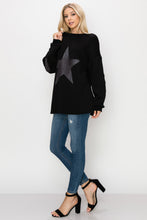 Load image into Gallery viewer, Finola Pointe Knit Star Top