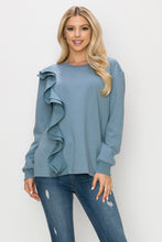 Load image into Gallery viewer, Tania Knit Ruffled Top