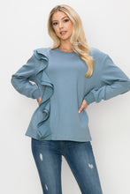Load image into Gallery viewer, Tania Knit Ruffled Top
