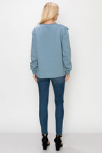 Load image into Gallery viewer, Tania Knit Ruffled Top