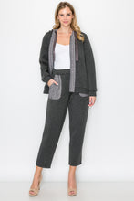 Load image into Gallery viewer, Faiza French Scuba Jacket with Tweed