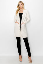 Load image into Gallery viewer, Serra Knitted Sweater Cardigan with Pearls &amp; Sparkles