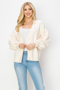 Sabia Sweater Cardigan with Sequin Sparkles