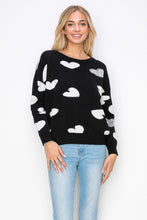 Load image into Gallery viewer, Senja Knitted Sweater with Sequin Hearts