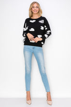 Load image into Gallery viewer, Senja Knitted Sweater with Sequin Hearts