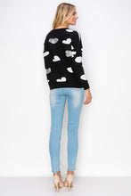 Load image into Gallery viewer, Senja Knitted Sweater with Sequin Hearts