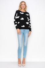 Load image into Gallery viewer, Senja Knitted Sweater with Sequin Hearts