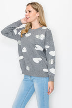 Load image into Gallery viewer, Senja Knitted Sweater with Sequin Hearts