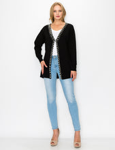 Load image into Gallery viewer, Syani Knitted Sweater Cardigan with Pearls