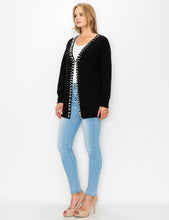 Load image into Gallery viewer, Syani Knitted Sweater Cardigan with Pearls