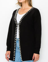 Load image into Gallery viewer, Syani Knitted Sweater Cardigan with Pearls