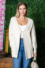 Load image into Gallery viewer, Syani Knitted Sweater Cardigan with Pearls