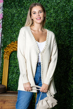 Load image into Gallery viewer, Syani Knitted Sweater Cardigan with Pearls